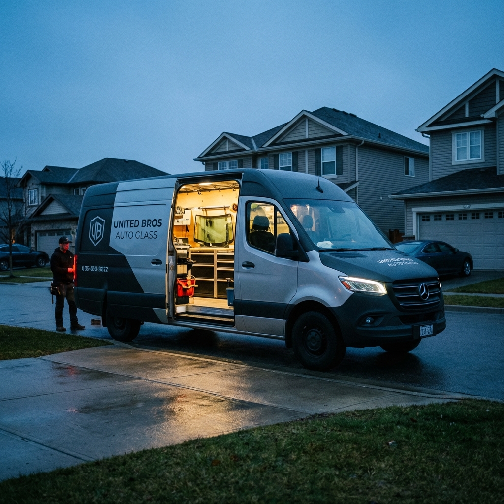 Mobile Auto Glass Service Van